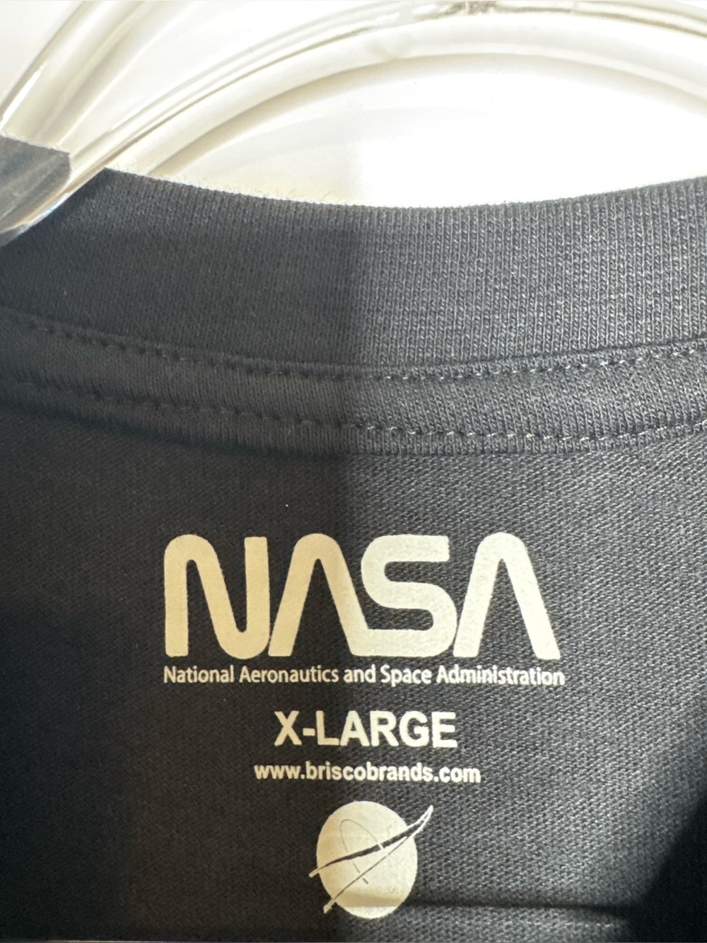 NASA Men’s Black Short-Sleeve Graphic Tee Sz xl unisex cotton blend space moon - Picture 2 of 4